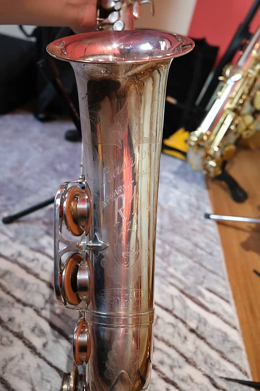 Rampone Cazzani R1 tenor saxophone Italy 1980s - silver Plating image 1