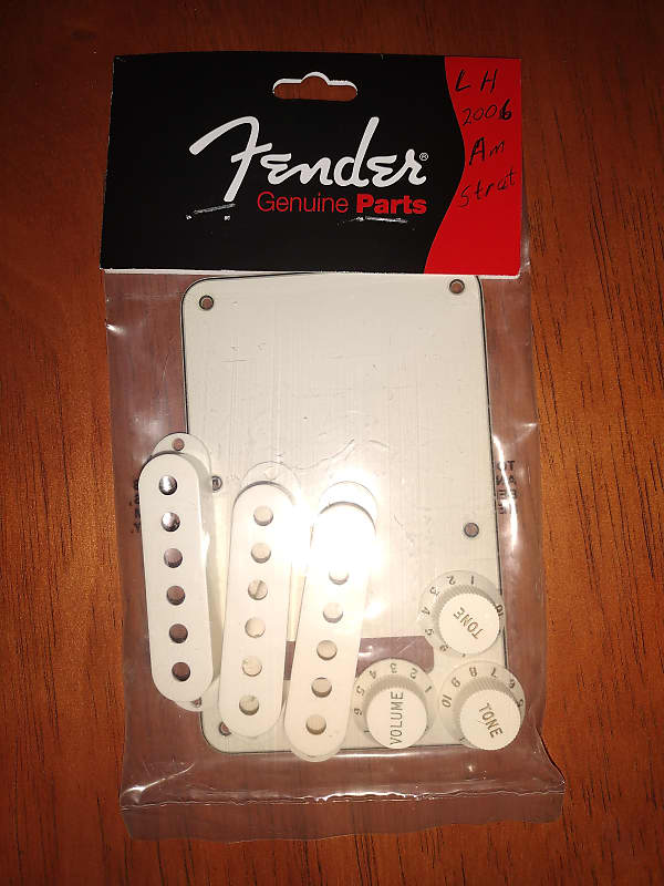 Left Handed Fender Stratocaster Hardware Kit 2006 Parchment Reverb