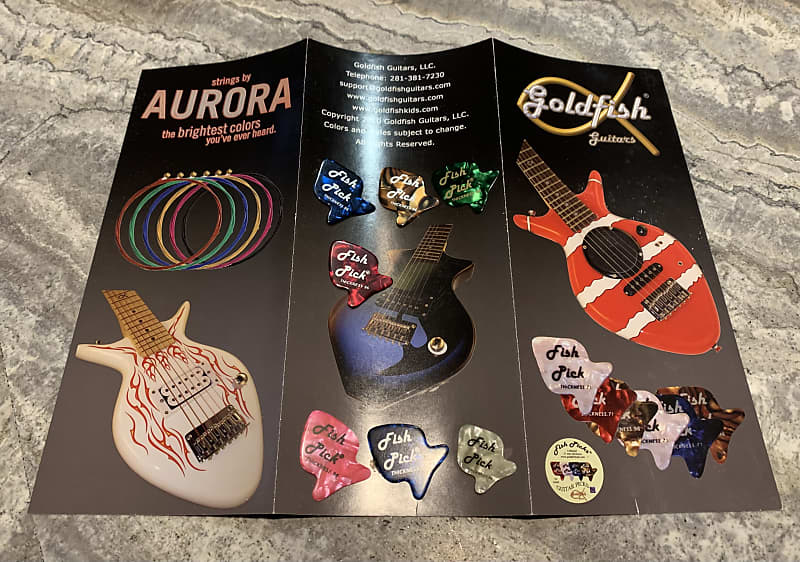 2000’s Goldfish guitar and bass catalog with picks | Reverb