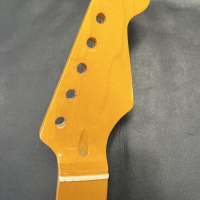 Unbranded Stratocaster Strat Replacement neck Vintage Tint Gloss  12"radius 1.63" nut width #3 image 11