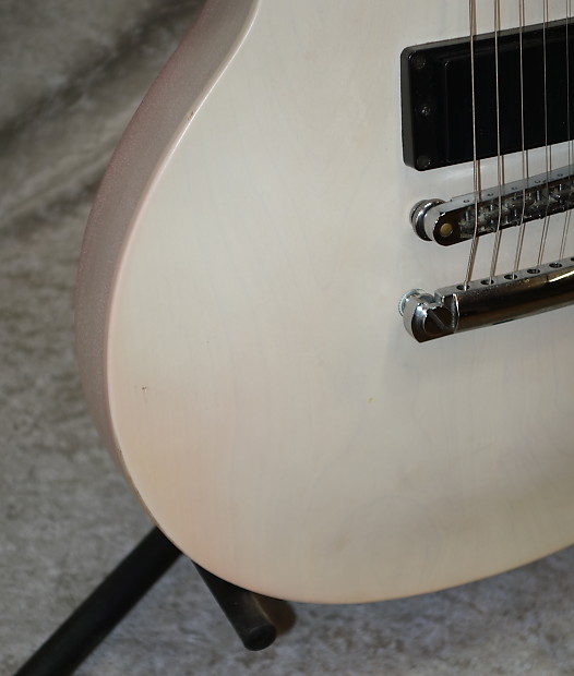 2013 USA Gibson Les Paul LPJ electric guitar in rubbed white