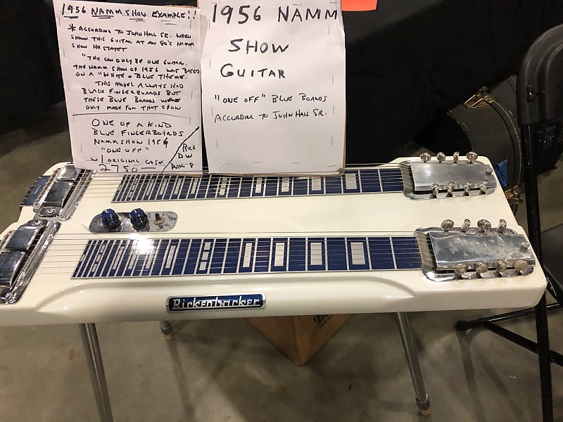 Rickenbacker DW Dual 8 1956 NAMM example "one off" 1956 White / Blue boards image 1