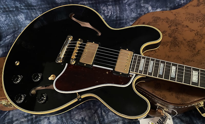 BRAND NEW ! 2023 Gibson Custom Shop '59 ES-355 Reissue Stopbar - Ebony - VOS - 8.2 lbs - Authorized Dealer - In-Stock! G02083 image 1