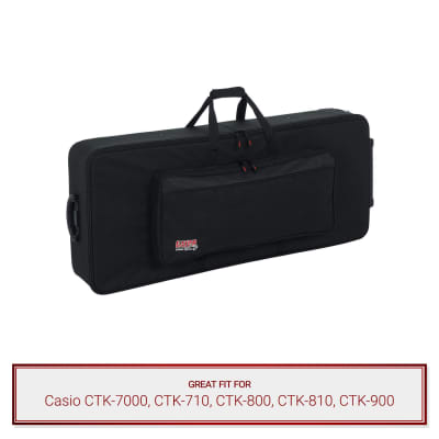 Gator Cases Keyboard Case fits Casio CTK-7000, CTK-710, CTK-800, CTK-810, CTK-900