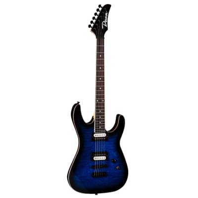 Dean MDX Electric Guitar, Quilt Maple, Trans Blue Burst, MDX QM TBB for sale