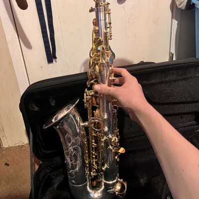 Jupiter JAS110 Eb Intermediate Alto Saxophone Silver/Gold image 13