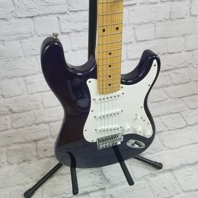 Eleca CGT-1-P Strat Style Electric Guitar - Purple Black image 2