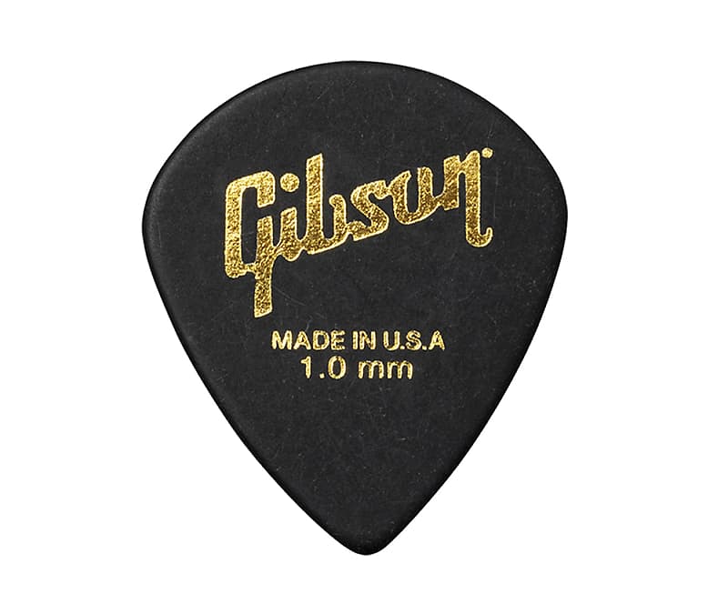 Gibson Modern Black 1.00mm Guitar Pick 6 Pack image 1