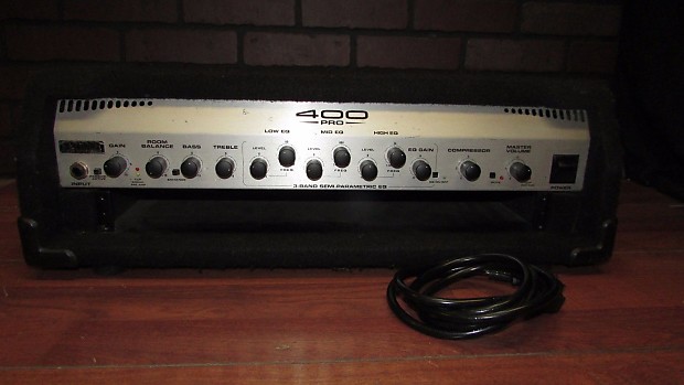 FENDER フェンダー ベース用 ヘッドアンプ 400Pro チューナー付 Fender® 400 PRO Bass Guitar Amplifier Head Amp | Reverb