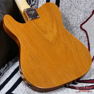 Fender Custom Shop 1968 Thinline Telecaster with Bigsby 1-Piece Kalamazoo Mahogany Body Journeyman Relic Aged Natural 6.95 lbs image 12