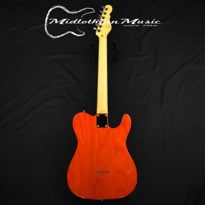G&L Tribute ASAT Classic - Left Handed Solidbody Electric Guitar - Clear Orange Finish image 5