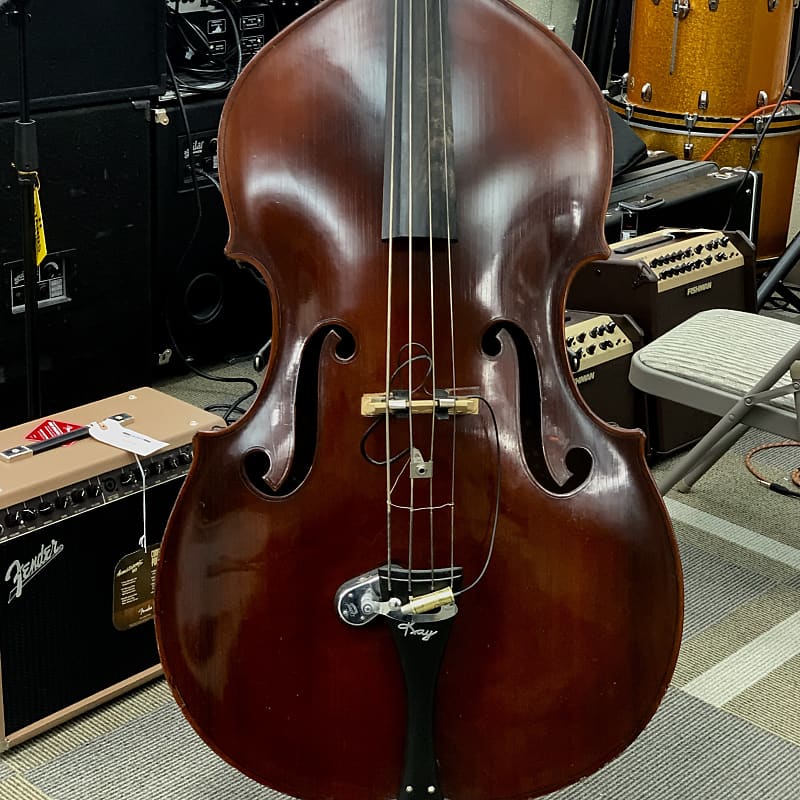 Vintage 1960 Kay S1 Upright Bass w/Underwood Pickup w/bag Reverb