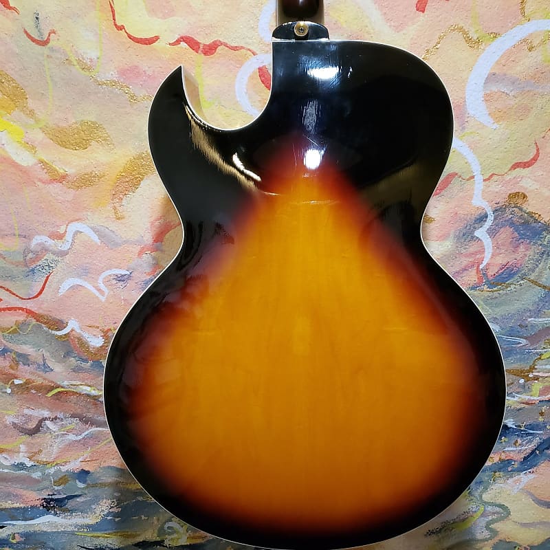 Burny by Fernandes RFA-70 Hollowbody Electric Guitar Sunburst | Reverb