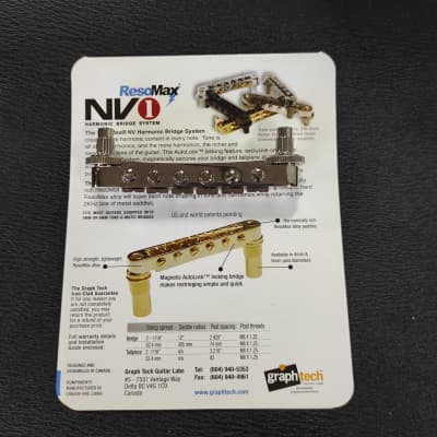 Graph Tech PM-8843-N0 ResoMax NV1 4mm Tune-O-Matic Bridge image 3