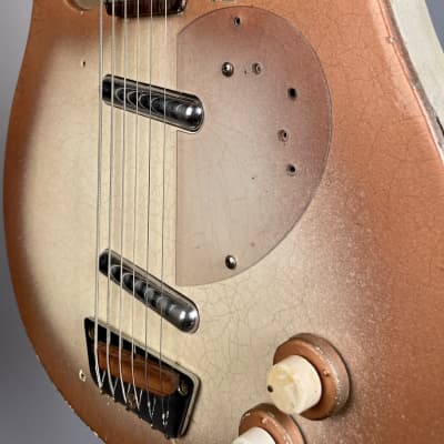 Danelectro Model 4623 Longhorn 6-String Bass Baritone Guitar 1959 Copper Burst image 9