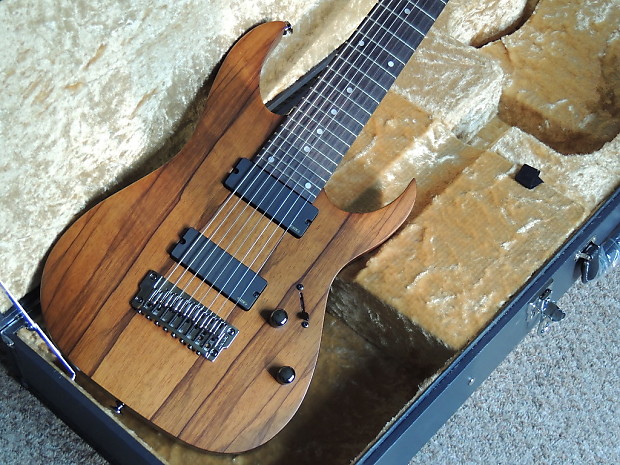 Like New Ibanez Prestige 8 String Guitar RG852LW Black Limba
