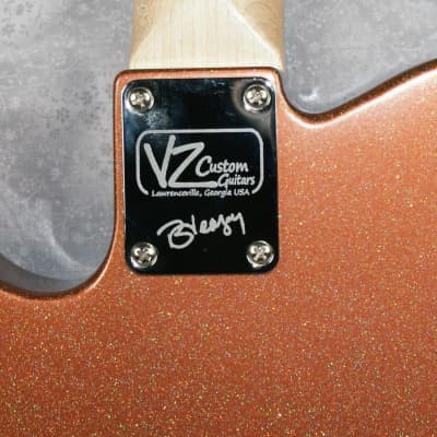 VZ Custom Guitars Copper Metal Flake T-Style image 12