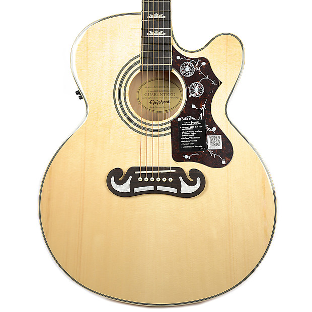 Epiphone EJ-200SCE Southern Jumbo Acoustic/Electric Guitar Natural image 1