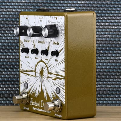 Earthquaker Astral Destiny Octal Octave Reverberation Machine, Russo Music Custom Gold/White image 7