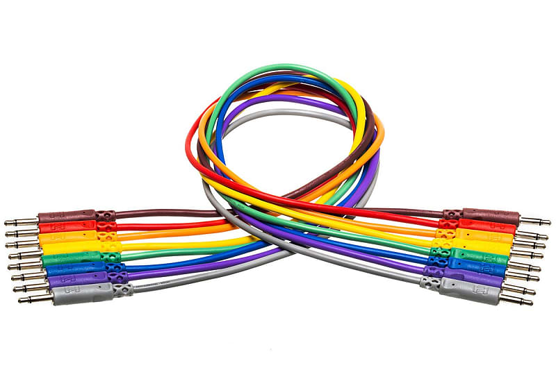 Hosa CMM-845 Unbalanced Patch Cables 3.5 mm TS to Same 1.5 ft image 1