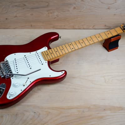 Fender ST-557 Contemporary Series Stratocaster SSS MIJ w/ System One Tremolo 1984 Candy Apple Red w/ Hard Case image 3