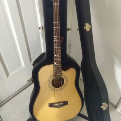 Fender BG29 NAT Acoustic/Electric Bass with Hard Case image 10