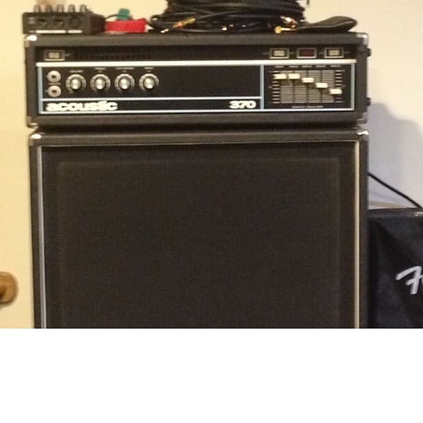 Acoustic 370 Bass Amp + 371 1970s black Reverb