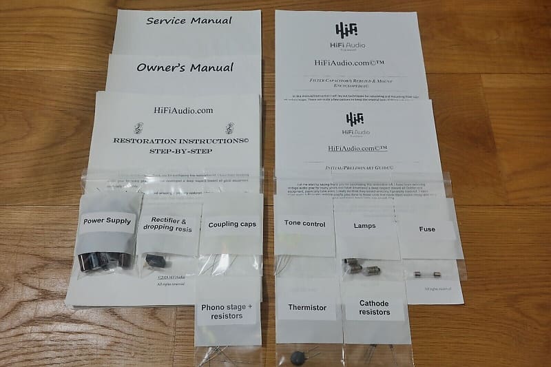 Scott 299A restoration kit filter capacitor repair rebuild fix  			