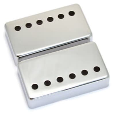 Nickel-Silver Pickup Covers (2), 1-15/16" & 2-3/32" - CHROME PLATED image 1