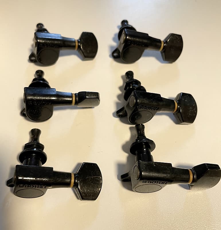 Japan Ibanez Gotoh SG38 Black Tuning Pegs / Machine Heads Reverb