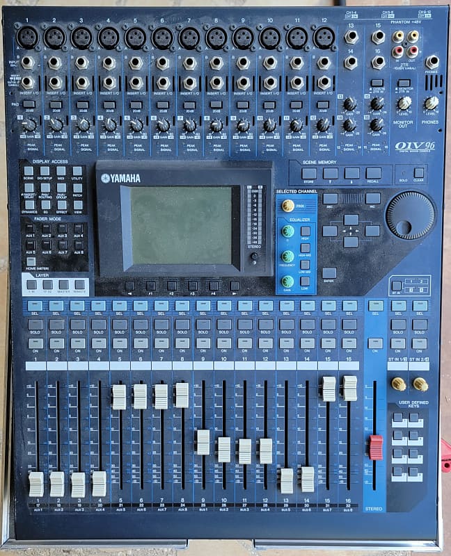 Yamaha O1V96 Digital Mixer with Powered Faders & Hard Case Reverb