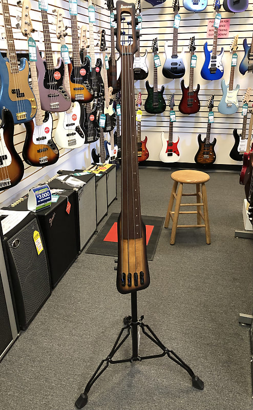 Ibanez Bass Workshop Electric Upright Bass UB804MOB - Mahogany Oil Burst w/ Stand and Gigbag image 1