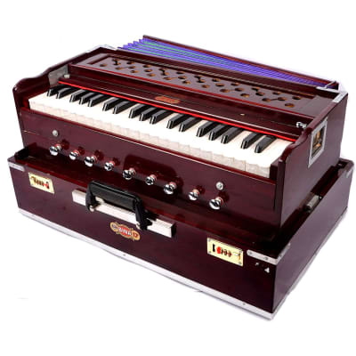 NEW 3½ Octaves Harmonium BINA 17 Delux, Folding, Special Double Reed, Kirtan, 9 Stops, Rosewood for sale