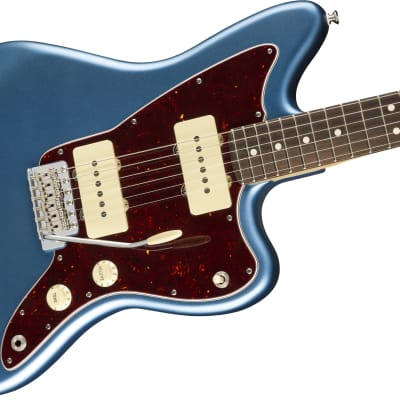 Fender American Performer Jazzmaster Electric Guitar Rosewood Fingerboard, Satin Lake Placid Blue W/ Bag image 3