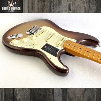 Fender American Ultra Stratocaster SSS, 8.0 lbs. 2022 Mocha Burst image 4