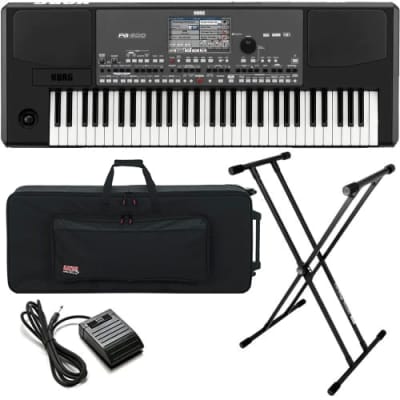 Korg Pa600 Professional Arranger Keyboard STAGE ESSENTIALS BUNDLE