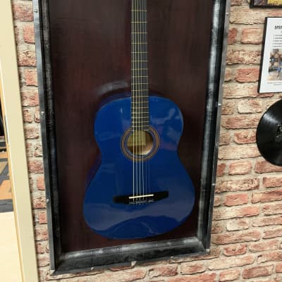 Johnson JG-100-SPL Student Acoustic Guitar 2010s - Blue for sale
