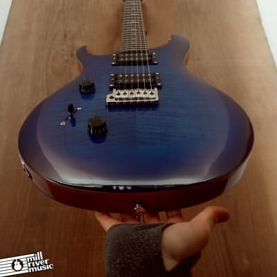 Paul Reed Smith PRS SE Lefty Custom 24 Electric Guitar Faded Blue Burst image 8