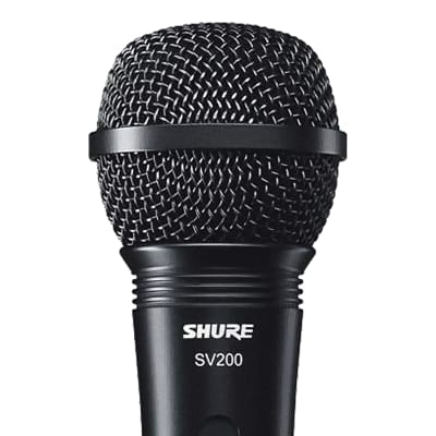 Shure SV200-W Dynamic Cardoid Handheld Multi-Purpose XLR Microphone + Cable image 4