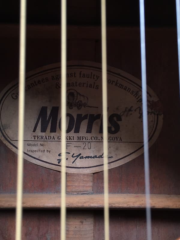 Morris - F-20 - Vintage Japan - Folk / 000 Size Acoustic - Serviced |  Reverb The Netherlands