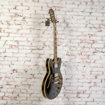 Epiphone Sheraton II Pro Semi-Hollow Electric Guitar, Black x8435 (USED) image 3