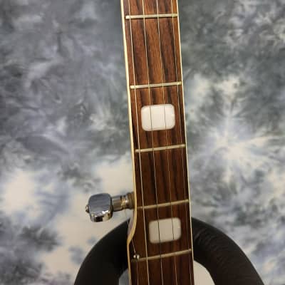 Vintage 1960's Conqueror by Kawai 5 String Banjo Pro Setup New Strings Arm Rest Unusual Woods New Gigbag image 6