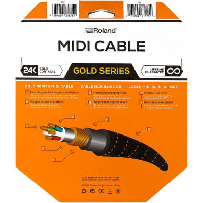 Roland Gold Series MIDI Cable 15 ft. image 3