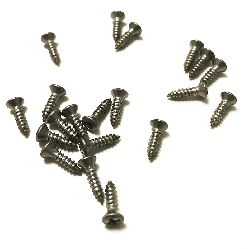 Pickguard Screws Gibson Size #3 x 3/8" Stainless Steel 20pc image 1