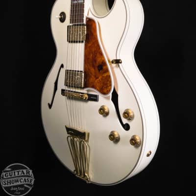 Gibson L4 10th Anniversary - Diamond White/Engraved Gold Guitar image 5