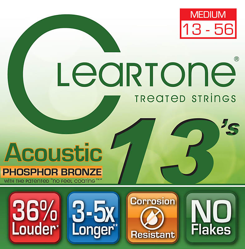Cleartone Medium Gauge Coated Acoustic Strings image 1