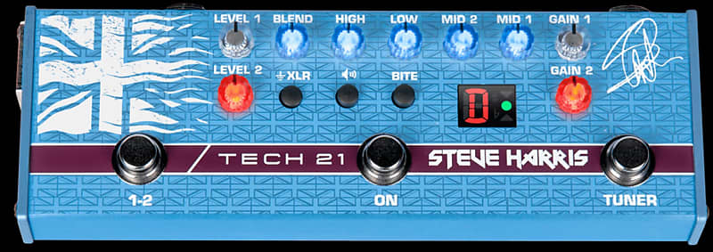 Tech 21 Steve Harris SH1 Signature SansAmp - Bass Pre-amp Pedal image 1