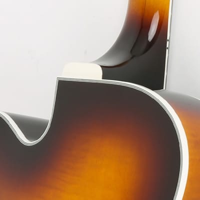 Fujigen Masterfield Archtop Hollow Body Electric Guitar MFA-HH Sunburst image 8