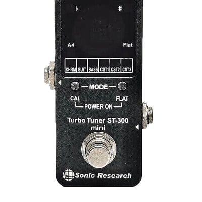 【Sonic Research】 ST-300 mini tuner Sonic Research ST-300 Mini Stomp Box Turbo Tuner | Vision Guitar