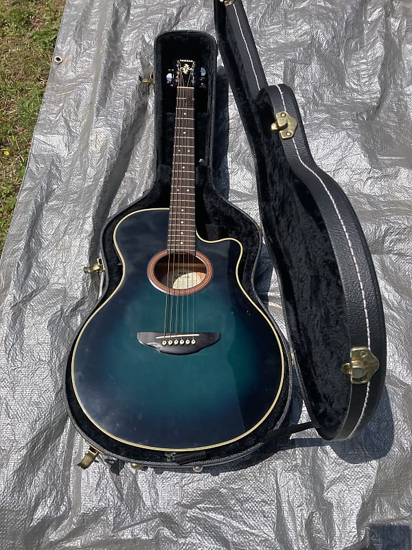 Yamaha Acoustic/Electric Guitar APX 4A Green | Reverb